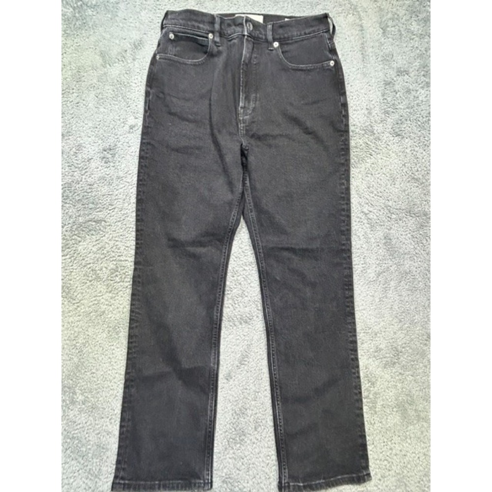 Everlane Jeans Women's 29Sx29 Black SHORT Way High Slim Organic Cotton EUC